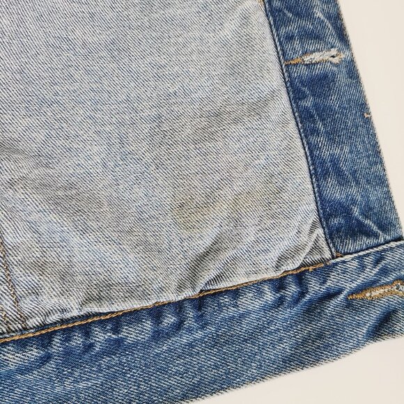 Vintage 90's Men's Tommy Jeans Classic Light Blue Denim Jacket Size S RN#66476 - Picture 12 of 15